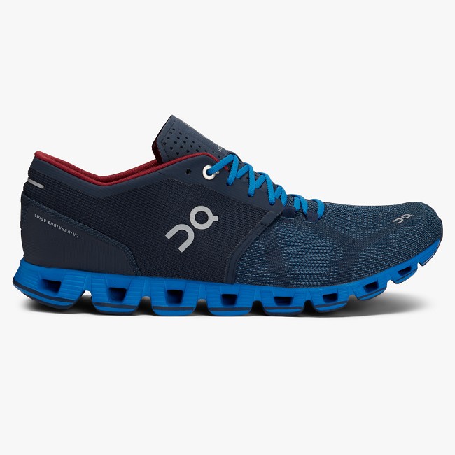 ON Cloud X Mens - Men's Trainers NZ-73124 Midnight/Cobalt